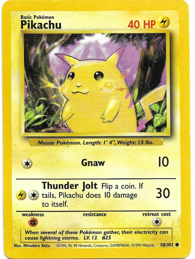 Pikachu 1999 Unlimited — inspection UTH-000198