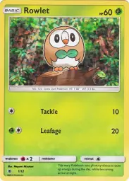 Rowlet · McDonald's Collection 2017 · 1/12