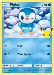 Piplup · McDonald's Collection 2021 · 20/25
