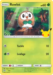 Rowlet · McDonald's Collection 2021 · 7/25