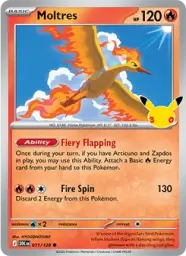 Moltres · 30th Celebration · 011/128
