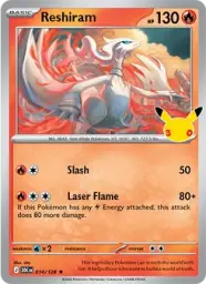Reshiram · 30th Celebration · 014/128