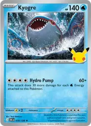 Kyogre · 30th Celebration · 019/128