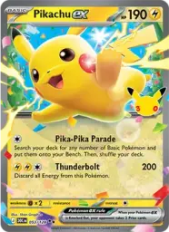 Pikachu ex · 30th Celebration · 053/128