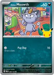Alolan Meowth · 30th Celebration · 089/128