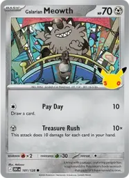 Galarian Meowth · 30th Celebration · 101/128