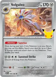 Solgaleo · 30th Celebration · 105/128