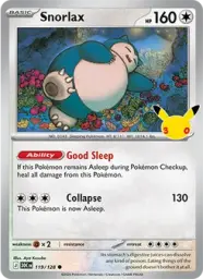 Snorlax · 30th Celebration · 119/128