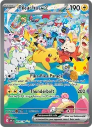 Pikachu ex · 30th Celebration · 149/128
