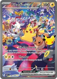 Pikachu ex · 30th Celebration · 150/128
