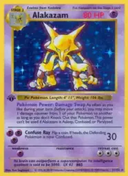 Reference image of Alakazam, Base Set