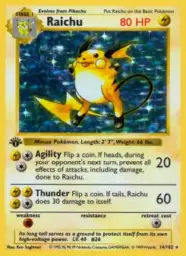 Reference image of Raichu, Base Set