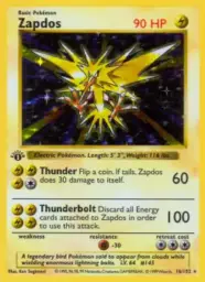 Reference image of Zapdos, Base Set