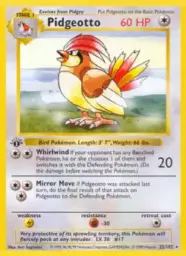 Reference image of Pidgeotto, Base Set