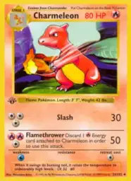 Reference image of Charmeleon, Base Set