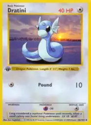 Reference image of Dratini, Base Set