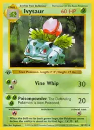 Reference image of Ivysaur, Base Set