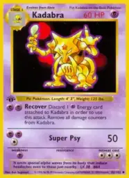 Reference image of Kadabra, Base Set