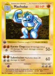Reference image of Machoke, Base Set