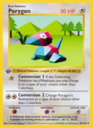 Reference image of Porygon, Base Set