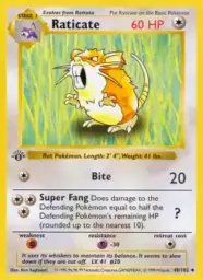 Reference image of Raticate, Base Set