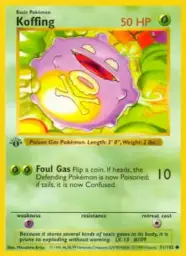 Reference image of Koffing, Base Set