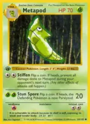 Reference image of Metapod, Base Set