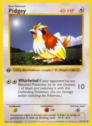 Reference image of Pidgey, Base Set
