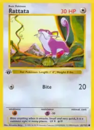 Reference image of Rattata, Base Set