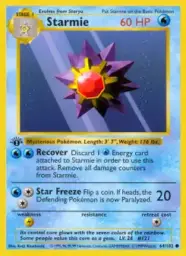 Reference image of Starmie, Base Set