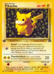 Reference image of Pikachu, Wizards Black Star Promos
