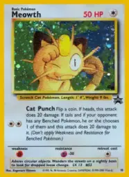 Reference image of Meowth, Wizards Black Star Promos