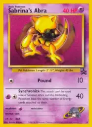 Reference image of Sabrina's Abra, Wizards Black Star Promos