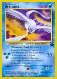 Reference image of Articuno, Wizards Black Star Promos