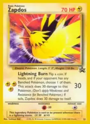 Reference image of Zapdos, Wizards Black Star Promos