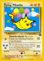 Reference image of Flying Pikachu, Wizards Black Star Promos