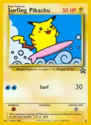 Reference image of Surfing Pikachu, Wizards Black Star Promos