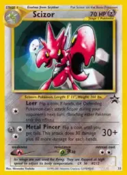Reference image of Scizor, Wizards Black Star Promos