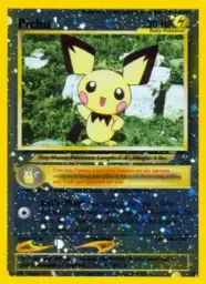 Reference image of Pichu, Wizards Black Star Promos