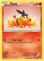 Tepig · Black & White · 16/114