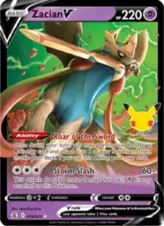 Reference image of Zacian V, Celebrations