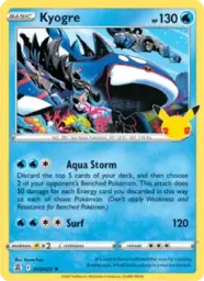 Reference image of Kyogre, Celebrations