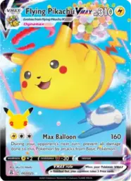 Reference image of Flying Pikachu VMAX, Celebrations