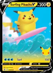 Reference image of Surfing Pikachu V, Celebrations