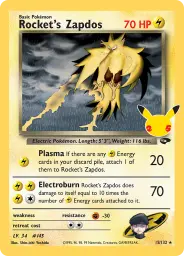 Rocket's Zapdos · Celebrations Classic Collection · CC007/25