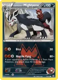 Team Magma's Mightyena · Double Crisis · 19/34