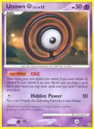 Unown O · Secret Wonders · 70/132
