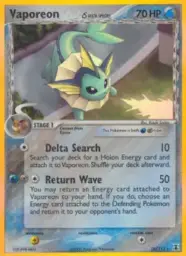Vaporeon δ · Delta Species · 18/113