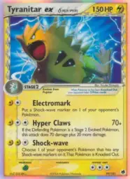 Tyranitar ex δ · Dragon Frontiers · 99/101