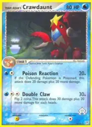 Team Aqua's Crawdaunt · Team Magma vs Team Aqua · 14/95